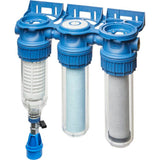Station de filtration triplex - BWT - PURESKY 50 µm rétro-lavable + ARCTIC 20 µm + PUREBLOCK 10 µm