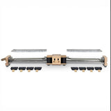 Appareil a raclette - HKoeNIG - WOD362 - 1400 W - Jusqu'a 8 personnes - Pierre a cuire base rotative - Design bois