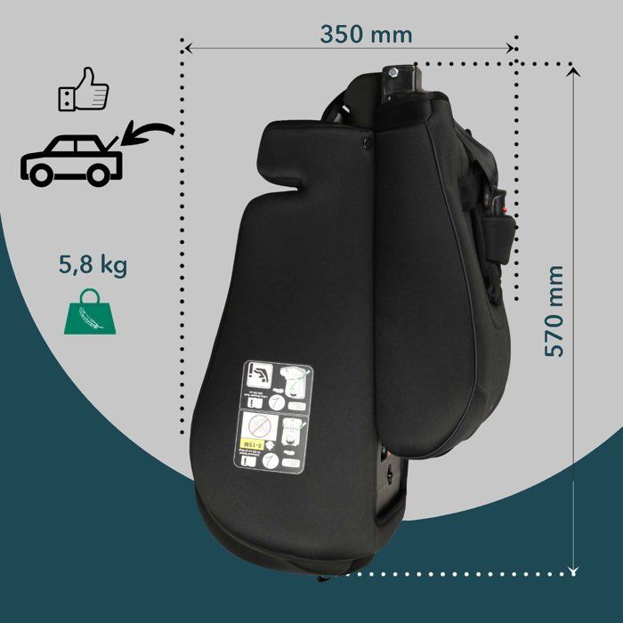 Siege auto évolutif - BAMBISOL - AY570N - Groupe 1/2/3 - I-Size - Noir