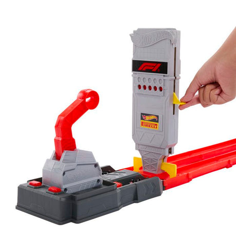 Ensemble véhicule de course et piste Hot Wheels JKM88 Multicolore