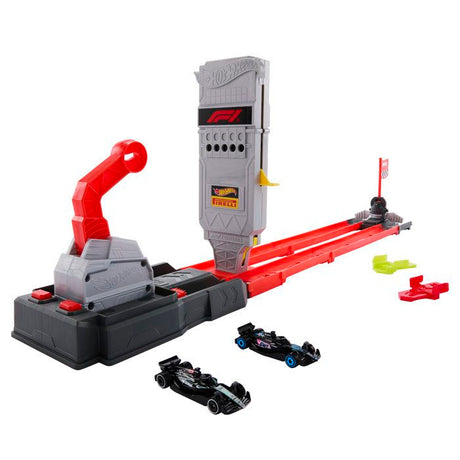 Ensemble véhicule de course et piste Hot Wheels JKM88 Multicolore