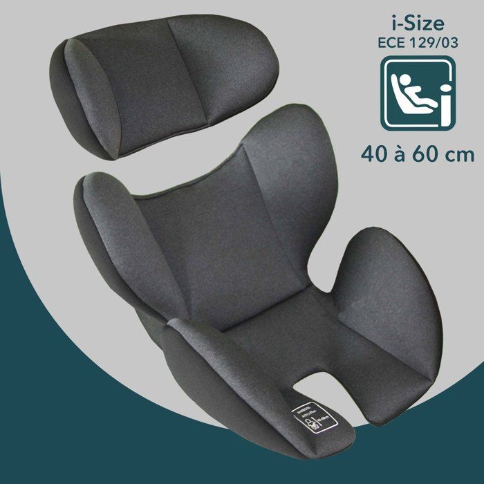Siege auto réversible évolutif - BAMBISOL - AY913PLUSN - Groupe 0+/1/2/3 - I-Size - Inclinable - Réducteur - Noir