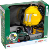 Set bűcheron Bosch - KLEIN - 8197 - Tronçonneuse électronique, casque avec visiere et gants - Jouet d'imitation - Des 3 ans