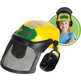 Set bűcheron Bosch - KLEIN - 8197 - Tronçonneuse électronique, casque avec visiere et gants - Jouet d'imitation - Des 3 ans