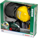 Set bűcheron Bosch - KLEIN - 8197 - Tronçonneuse électronique, casque avec visiere et gants - Jouet d'imitation - Des 3 ans