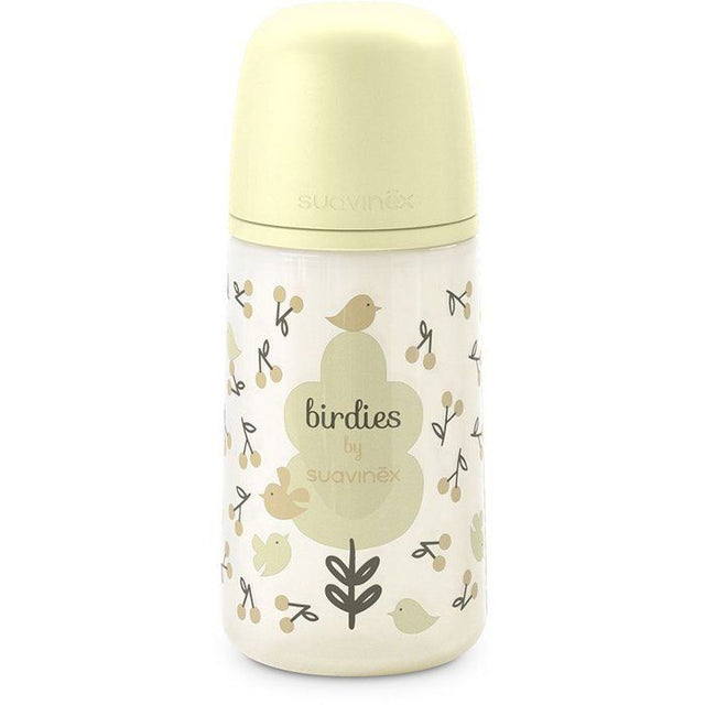 Biberon - SUAVINEX - Birdies - Tétine SX Pro M - 270 ml - 3 a 6 mois- Beige