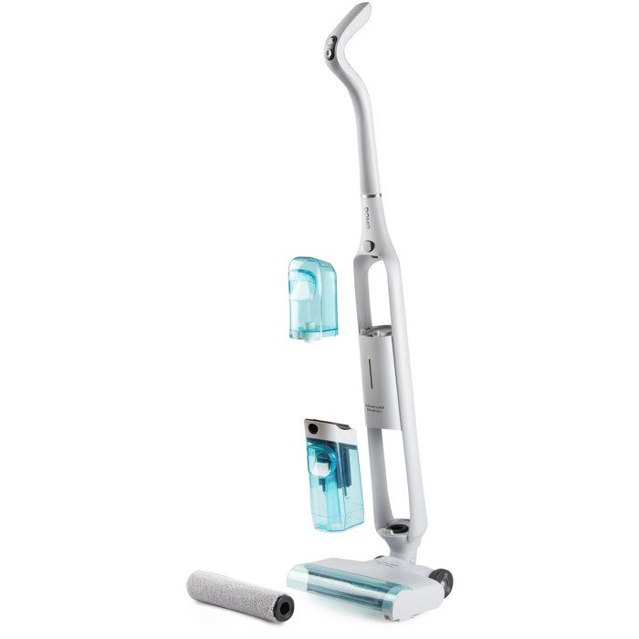 Aspirateur balai laveur - DOMO DO253SW - 10 000 Pa - 35 min - 75 m² - 450 ml - Blanc / Bleu