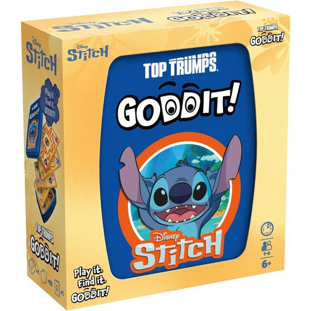 GODDIT - Top Trumps Stitch - Jeu de cartes - WINNING MOVES - 1 a 6 joueurs - Des 6 ans