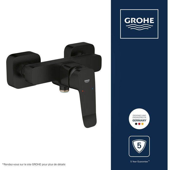 Mitigeur de douche - GROHE DICE - Noir mat