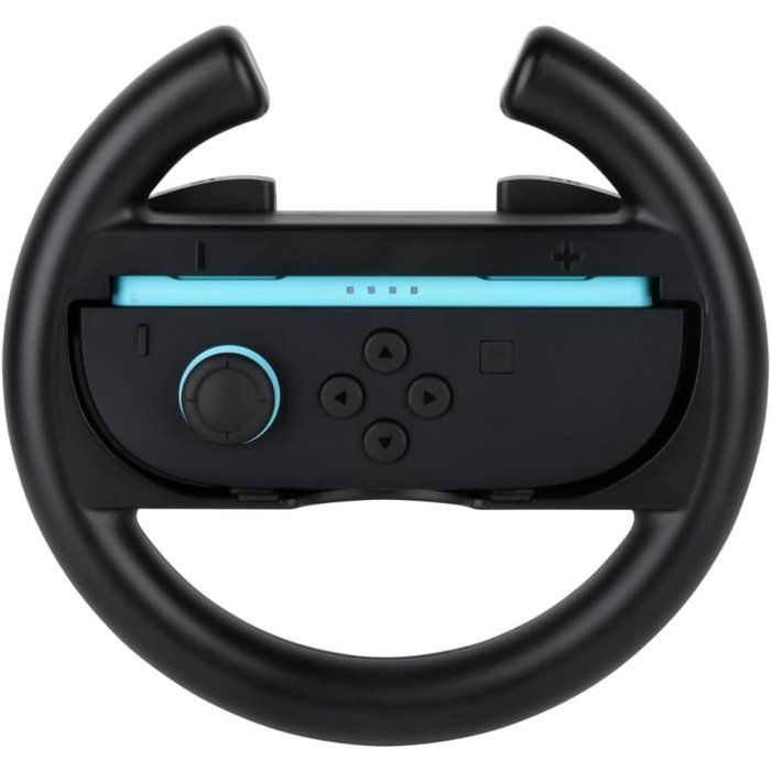 Paire de volants de course - Manettes Joy-Con Nintendo Switch 2 - Konix - Plastique - Noir