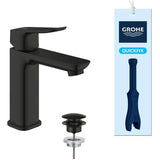 Mitigeur de lavabo - GROHE DICE - Taille M - Vidage clic-clac - Noir mat