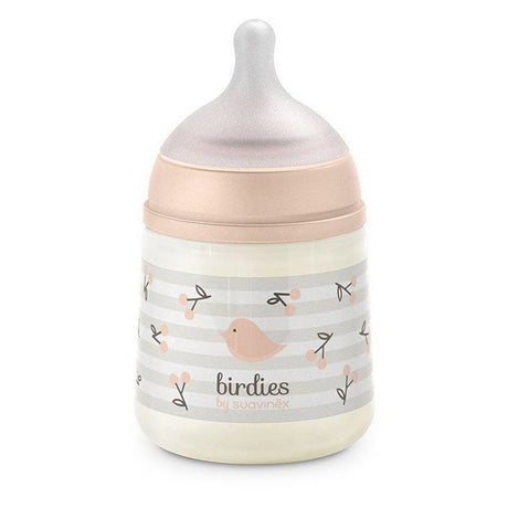 Biberon - SUAVINEX - Birdies - Tétine SX Pro S - 150 ml - 0 a 3 mois - Rose