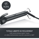 Fer a boucler ionique - SEVERIN - LG 0822 - 3 températures (160, 190, 210 °C) - Cordon 360° de 2,8 m - 1600 W - Noir