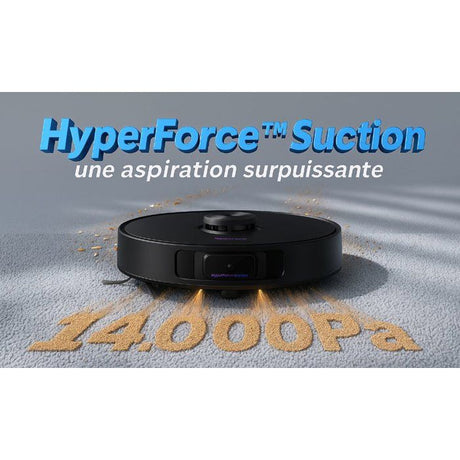 Robot Aspirateur Laveur - EZICLEAN PureFlow MAX - 14 000 Pa - AquaClean Auto-Refresh - EdgeMop Cleaning