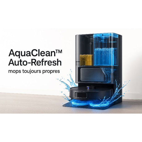 Robot Aspirateur Laveur - EZICLEAN PureFlow MAX - 14 000 Pa - AquaClean Auto-Refresh - EdgeMop Cleaning