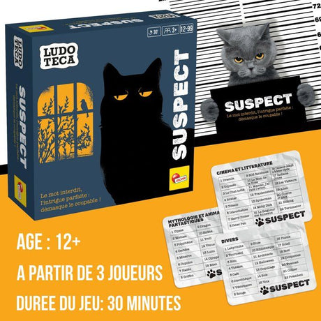 Suspect - Jeu de Bluff & Stratégie - LUDOTECA - LISCIANIGIOCHI - a partir de 3 joueurs - Des 12 ans