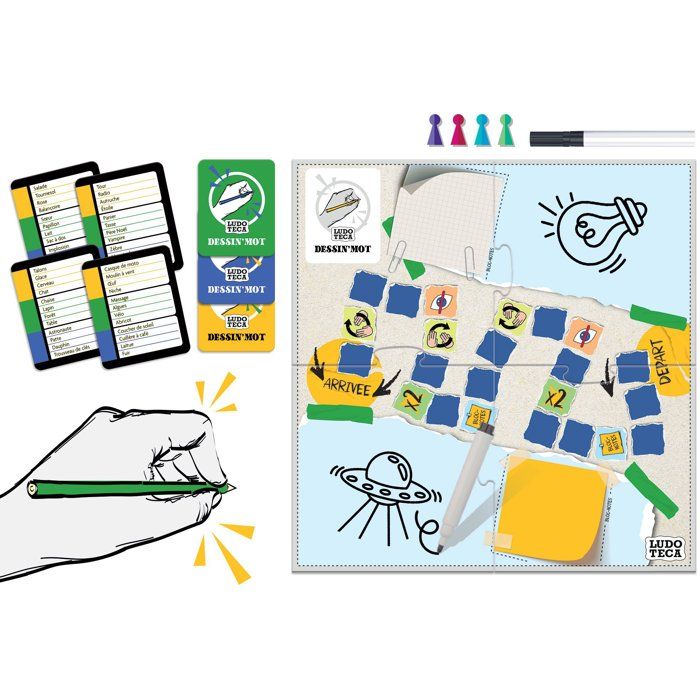Dessin'Mot - Jeu de Dessin - LUDOTECA - LISCIANIGIOCHI - a partir de 4 joueurs - Des 8 ans