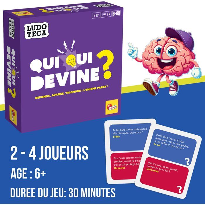 Qui Qui Devine? - Jeu d'Énigmes - LUDOTECA - LISCIANIGIOCHI - 2 a 4 joueurs - Des 6 ans