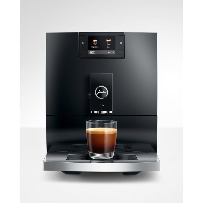 Machine a café Expresso broyeur - JURA - C9 Piano - 1450 W - 200 g - 1,6 L - 17 spécialités - Noir brillant