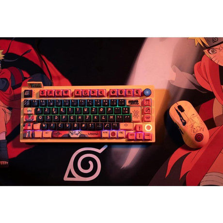 Souris gaming - Filaire/sans fil PC - KONIX - Naruto Shippuden - Édition Pro Collector Numérotée - Orange