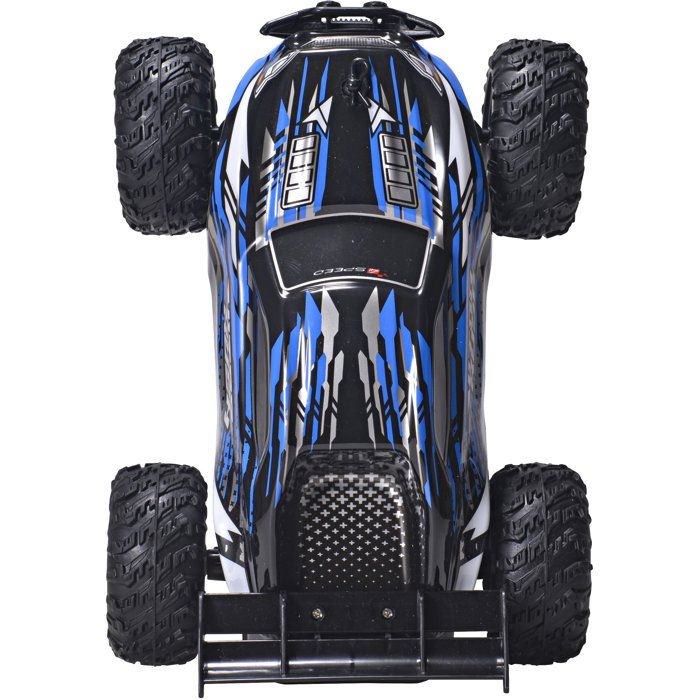 Voiture radiocommandée - 4SPEED - Nitro Rush - Echelle 1/18 - 2,4 GHz - Tout-terrain - Batterie rechargeable - 10 km/h - Dès 5 ans