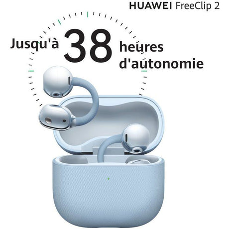 Ecouteurs sans fil - HUAWEI - Freeclip 2 - Bleu