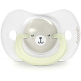 Lot de 2 sucettes symétriques - SUAVINEX - Night&Day Wild&Free - SX Pro - 6 a 18 mois - Gris
