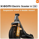 Trottinette électrique - Xiaomi - Electric Scooter 6 Lite - 500 W max - 10" - Autonomie 25 km - Vitesse max 25km/h - Noir