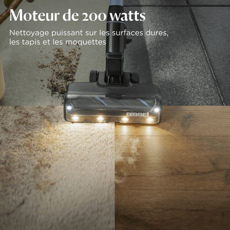BISSELL PowerClean FurFinder Select - Aspirateur Balai sans Fil - Moteur 200W - Brosse Tangle-Free - Batterie Amovible