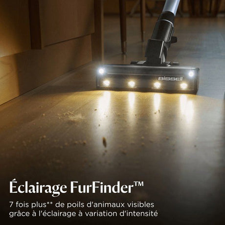 BISSELL PowerClean FurFinder Select - Aspirateur Balai sans Fil - Moteur 200W - Brosse Tangle-Free - Batterie Amovible