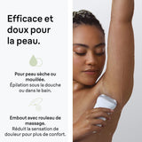 Épilateur électrique - BRAUN - SE7-011 - 2 modes - 40 min - Étanche - Blanc