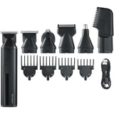 Tondeuse cheveux & barbe 6-en-1 multifonction - SEVERIN - HS 0710 - 90 min autonomie - Embouts magnétiques - IPX6 - Noir