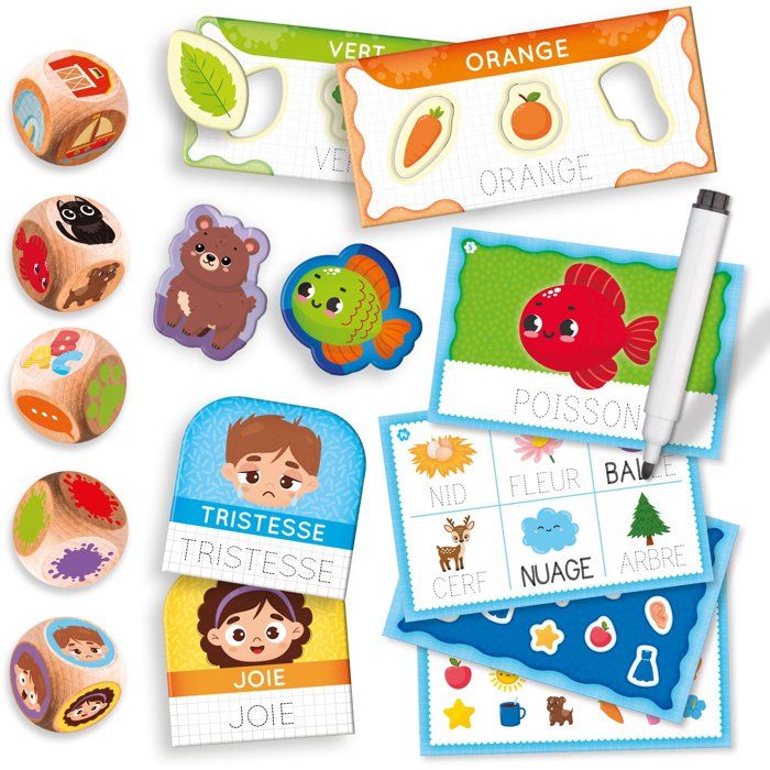 JOUER APPRENDRE Dé-fis de Mots - Jeu Éducatif - LISCIANIGIOCHI - Lecture & Logique - Des 3 ans