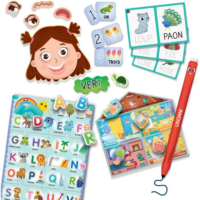 MONTESSORI PEN Mon Semainier de Jeux - Jeu Éducatif - LISCIANIGIOCHI - Activités Quotidiennes & Développement Cognitif - Des 3 ans