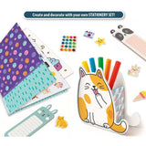 KIDS ART Stationary Lab - LISCIANIGIOCHI - Papeterie Créative - Marqueurs & Autocollants - Accessoires Kawaii - Des 7 ans