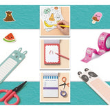 KIDS ART Stationary Lab - LISCIANIGIOCHI - Papeterie Créative - Marqueurs & Autocollants - Accessoires Kawaii - Des 7 ans