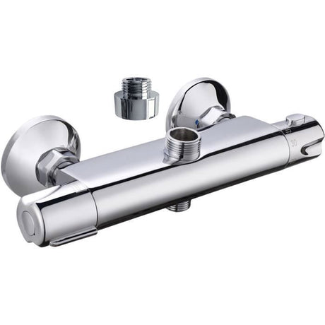 Robinet thermostatique douche Breva de ROUSSEAU - Laiton - Sécurité anti-brűlure - Inverseur intégré
