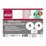 ABEIL Lot de 2 Oreillers DOUBLE CONFORT 100% Coton 60x60cm
