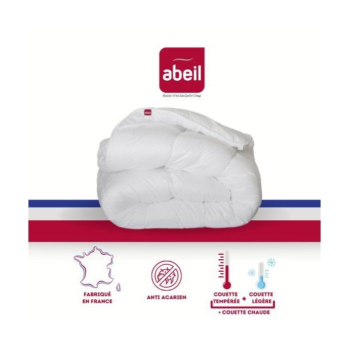 ABEIL Couette 4 Saisons ANTI-ACARIENS 220x240cm