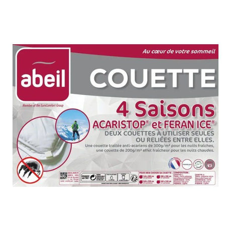 ABEIL Couette 4 Saisons ANTI-ACARIENS 240x260cm