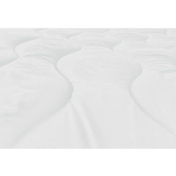 ABEIL Couette chaude Bicolore - 140 x 200 cm - Blanc et gris