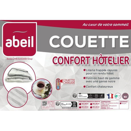Couette Chaude - ABEIL - Confort Hôtelier 220 x 240 cm