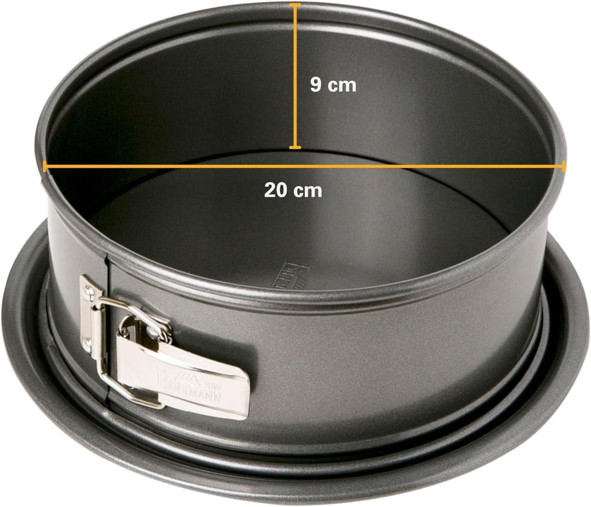 Moule a fond amovible  - BIRKMANN - EASY BAKING - Acier carbone - Anti adhésif - 20 x 20 x 9 cm