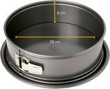 Moule a fond amovible  - BIRKMANN - EASY BAKING - Acier carbone - Anti adhésif - 28 x 28 x 9 cm