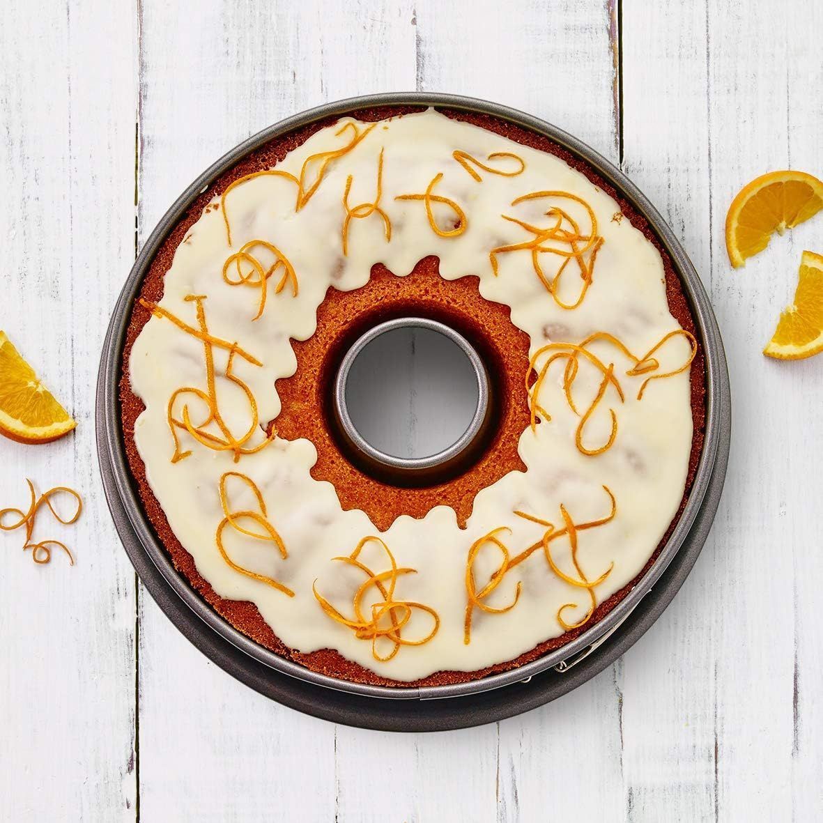 Moule a fond amovible  - BIRKMANN - EASY BAKING - Acier Carbone - Anti adhésif - 2 Fonds - 26 x 26 x 9 cm