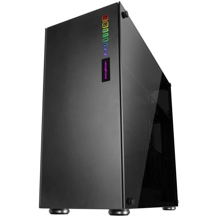 ABKONCORE BOITIER PC R780 Sync - rÈtro Èclairage RGB - Noir - Verre trempÈ - Format E-ATX (ABKO-RMS-780-SYNC)