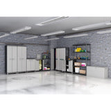 KETER Armoire de rangement utilitaire Linear - 68 x 39 x 173 cm - Noir et gris