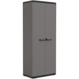 Armoire de rangement - KETER - Più - 3 tablettes réglables - Gris / Noir