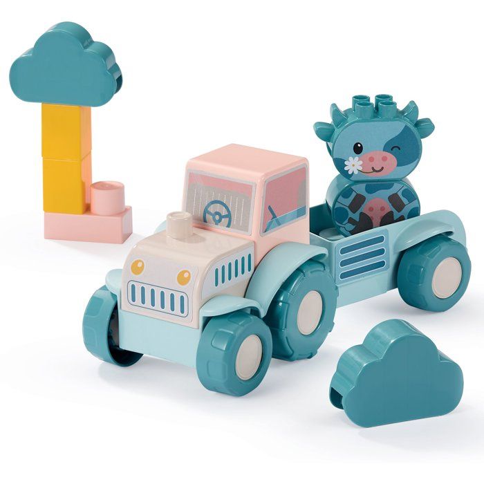 Tracteur de la ferme - Jeu de construction - ECOIFFIER - +12 mois