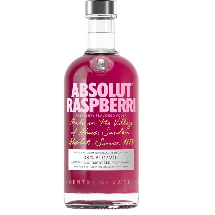 Absolut - Raspberri - Vodka aromatisée - 38,0% Vol. - 70cl